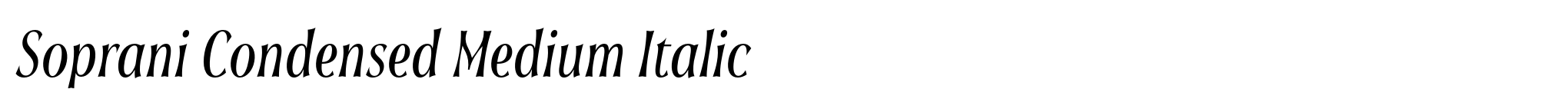 Soprani Condensed Medium Italic image
